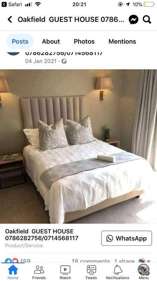Oakfield Lounge Hotel Benoni Kültér fotó